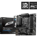 Изображение Материнская плата MSI PRO B760M-A WIFI DDR4, S-1700, micro-ATX #1 Фото Материнская плата MSI PRO B760M-A WIFI DDR4, S-1700, micro-ATX #1