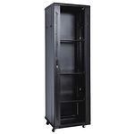 Изображение Шкаф 19" KINGDA (KD-002-6622) 22U 600x600, RAL9004 , шафа розібрана Фото Шкаф 19" KINGDA (KD-002-6622) 22U 600x600, RAL9004 , шафа розібрана
