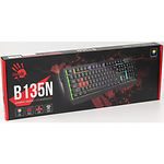 Фото Клавиатура A4tech Bloody B135N (Black) игровая, подсветка неон, USB #1