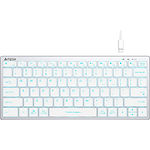 Изображение Клавиатура A4tech FX61 White Fstyler, с ножничными переключателями, голубая подсветка, USB #7 Фото Клавиатура A4tech FX61 White Fstyler, с ножничными переключателями, голубая подсветка, USB #7