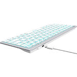 Изображение Клавиатура A4tech FX61 White Fstyler, с ножничными переключателями, голубая подсветка, USB #2 Фото Клавиатура A4tech FX61 White Fstyler, с ножничными переключателями, голубая подсветка, USB #2