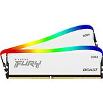 Изображение DDR-4 2шт x 16GB 3200МГц Kingston FURY Beast White RGB SE (KF432C16BWAK2/32) Фото DDR-4 2шт x 16GB 3200МГц Kingston FURY Beast White RGB SE (KF432C16BWAK2/32)