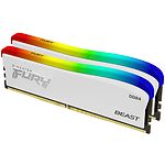 Изображение DDR-4 2шт x 16GB 3200МГц Kingston FURY Beast White RGB SE (KF432C16BWAK2/32) #2 Фото DDR-4 2шт x 16GB 3200МГц Kingston FURY Beast White RGB SE (KF432C16BWAK2/32) #2
