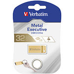 Изображение USB Flash 32Gb Verbatim {99105} Metal Executive Gold #2 Фото USB Flash 32Gb Verbatim {99105} Metal Executive Gold #2
