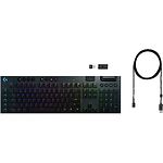 Изображение Клавиатура Logitech G915 Gaming Lightspeed Wireless Carbon Tactile Mechanical (920-008910) US INT'L #2 Фото Клавиатура Logitech G915 Gaming Lightspeed Wireless Carbon Tactile Mechanical (920-008910) US INT'L #2