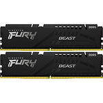 Изображение DDR-5 2шт x 8GB 5200МГц Kingston FURY Beast Black (KF552C40BBK2-16) #3 Фото DDR-5 2шт x 8GB 5200МГц Kingston FURY Beast Black (KF552C40BBK2-16) #3