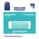 Изображение USB Flash 16GB GOODRAM UME3 Care Green USB 3.2 (UME3-0160CRR11) Фото USB Flash 16GB GOODRAM UME3 Care Green USB 3.2 (UME3-0160CRR11)