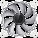 Фото Вентилятор 120мм GAMEMAX FN-12Rainbow-Q-Infinity WT ARGB quad ring #1