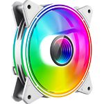 Фото Вентилятор 120мм GAMEMAX FN-12Rainbow-Q-Infinity WT ARGB quad ring #3
