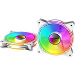 Фото Вентилятор 120мм GAMEMAX FN-12Rainbow-Q-Infinity WT ARGB quad ring #5