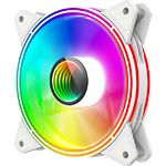 Фото Вентилятор 120мм GAMEMAX FN-12Rainbow-Q-Infinity WT ARGB quad ring #6