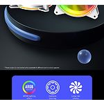 Фото Вентилятор 120мм GAMEMAX FN-12Rainbow-Q-Infinity WT ARGB quad ring #8