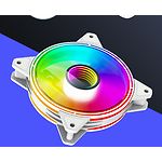 Фото Вентилятор 120мм GAMEMAX FN-12Rainbow-Q-Infinity WT ARGB quad ring #13