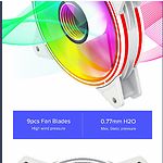 Фото Вентилятор 120мм GAMEMAX FN-12Rainbow-Q-Infinity WT ARGB quad ring #16