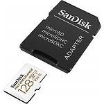 Фото microSD XC 128 GB SanDisk MAX Endurance C10 UHS-I U3 V30 (SDSQQVR-128G-GN6IA) с переходником SD