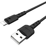 Фото Кабель HOCO X30 Black (6957531091110) USB/Lightning, 1.2м, 2A, TPE #1