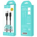 Фото Кабель HOCO X30 Black (6957531091110) USB/Lightning, 1.2м, 2A, TPE #4