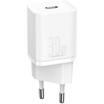 Изображение Сетевое ЗУ Baseus CCSUP-J02 White, Super Si Quick Charger, Type-C, 30W Фото Сетевое ЗУ Baseus CCSUP-J02 White, Super Si Quick Charger, Type-C, 30W