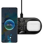 Изображение Беспроводное Wireless ЗУ Baseus WXSX010101 Black, 20W, LED Display, USB питание #3 Фото Беспроводное Wireless ЗУ Baseus WXSX010101 Black, 20W, LED Display, USB питание #3