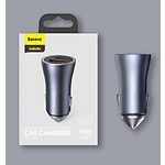 Изображение Автомобильное ЗУ Baseus CCJD-A0G, Dual USB-A, QC 40W #6 Фото Автомобильное ЗУ Baseus CCJD-A0G, Dual USB-A, QC 40W #6