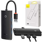 Изображение Концентратор HUB USB 3.1 Baseus WKQX030001 Lite Series USB-A --> 4*USB3.0-A, кабель 25см #5 Фото Концентратор HUB USB 3.1 Baseus WKQX030001 Lite Series USB-A --> 4*USB3.0-A, кабель 25см #5