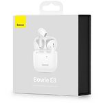 Фото Baseus E8 Bowie White (NGE8-02) Bluetooth гарнитура TWS #5