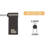 Фото Адаптер PD 100W USB Type-C Мама -> DC Jack 4.0x1.35мм (PD100W-4.0x1.35mm) для зарядки ноутбуков Asus