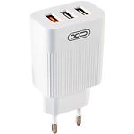 Изображение Сетевое ЗУ XO L72 White (91621) , 3*USB-A, QC3.0, 3А Фото Сетевое ЗУ XO L72 White (91621) , 3*USB-A, QC3.0, 3А