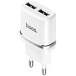 Изображение Сетевое ЗУ Hoco C12 Smart dual White (6957531047759) , 2*USB-A, 2.4А Фото Сетевое ЗУ Hoco C12 Smart dual White (6957531047759) , 2*USB-A, 2.4А