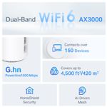 Изображение Маршрутизатор/Mesh-система TP-Link DECO PX50 3-pack, WIFI 802.11ac/ax/n/a, AX3000, G1500 Powerline #5 Фото Маршрутизатор/Mesh-система TP-Link DECO PX50 3-pack, WIFI 802.11ac/ax/n/a, AX3000, G1500 Powerline #5