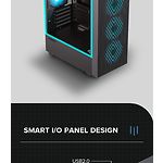 Изображение Корпус GAMEMAX Edge, Tempered Glass, без БП #9 Фото Корпус GAMEMAX Edge, Tempered Glass, без БП #9