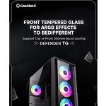 Изображение Корпус GAMEMAX Defender TG, Tempered Glass, без БП #12 Фото Корпус GAMEMAX Defender TG, Tempered Glass, без БП #12