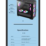 Изображение Корпус GAMEMAX Destroyer TGB, Tempered Glass, без БП #14 Фото Корпус GAMEMAX Destroyer TGB, Tempered Glass, без БП #14