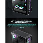 Изображение Корпус GAMEMAX Siege BK, Tempered Glass, без БП #9 Фото Корпус GAMEMAX Siege BK, Tempered Glass, без БП #9