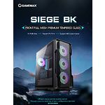 Изображение Корпус GAMEMAX Siege BK, Tempered Glass, без БП #10 Фото Корпус GAMEMAX Siege BK, Tempered Glass, без БП #10