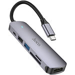 фото Концентратор HUB USB 3.1 HOCO HB28 (6931474769336) Type-C --> HDMI+ USB2.0 +USB3.0 +Type-C+SD