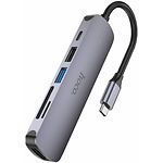 Фото Концентратор HUB USB 3.1 HOCO HB28 (6931474769336) Type-C --> HDMI+ USB2.0 +USB3.0 +Type-C+SD #1