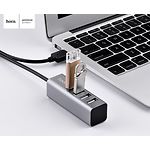 Фото Концентратор HUB USB 2.0 HOCO HB1 Tarnish (6957531038139) USB-A --> 4*USB2.0, кабель 0.8м #3