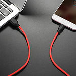 Фото Кабель HOCO X21 Plus Black-Red (6931474711878) USB/Micro-USB, 1м, 2.4A, silicone