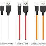 Фото Кабель HOCO X21 Plus Black-Red (6931474711878) USB/Micro-USB, 1м, 2.4A, silicone #2
