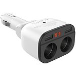 Изображение Автомобильное ЗУ Hoco Z28 White (6957531091967) 2*USB-A, 3A,2*гнезда прикуривателя #1 Фото Автомобильное ЗУ Hoco Z28 White (6957531091967) 2*USB-A, 3A,2*гнезда прикуривателя #1
