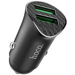 Изображение Автомобильное ЗУ Hoco Z39 Black (6931474700056) 2*USB-A, QC3.0, 18W Фото Автомобильное ЗУ Hoco Z39 Black (6931474700056) 2*USB-A, QC3.0, 18W