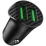 Изображение Автомобильное ЗУ Hoco Z39 Black (6931474700056) 2*USB-A, QC3.0, 18W #3 Фото Автомобильное ЗУ Hoco Z39 Black (6931474700056) 2*USB-A, QC3.0, 18W #3
