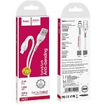 Изображение Кабель HOCO X37 White (6931474710499) USB/Lightning, 1м, 2.4A, PVC #4 Фото Кабель HOCO X37 White (6931474710499) USB/Lightning, 1м, 2.4A, PVC #4