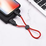 Фото Кабель HOCO X21 Plus Black-Red (6931474712356) USB/Lightning, 0.25м, 2.4A, silicone