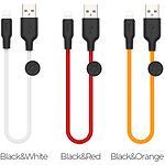 Фото Кабель HOCO X21 Plus Black-Red (6931474712356) USB/Lightning, 0.25м, 2.4A, silicone #3