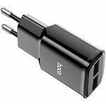 Фото Сетевое ЗУ Hoco C88A Star round dual Black (6931474749482) , 2*USB-A, 2.4А #2