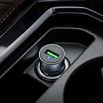 Фото Автомобильное ЗУ Hoco Z32 Metal Gray (6931474711564) USB-A, QC3.0, 18W, 3A #3