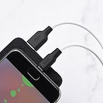 Изображение Кабель HOCO X21 Plus Black-White (6931474711861) USB/Micro-USB, 1м, 2.4A, silicone #1 Фото Кабель HOCO X21 Plus Black-White (6931474711861) USB/Micro-USB, 1м, 2.4A, silicone #1