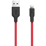 Изображение Кабель HOCO X21 Black-Red (6957531071372) USB/Lightning, 1м, 2A, silicone+TPE Фото Кабель HOCO X21 Black-Red (6957531071372) USB/Lightning, 1м, 2A, silicone+TPE